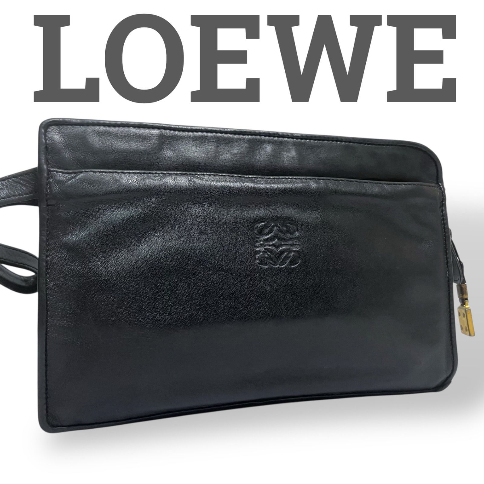 美品】LOEWE ロエベ クラッチバッグ セカンドバッグ ポーチ アナグラム