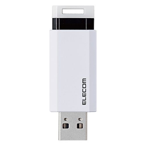 ノック式USBメモリ MF-PKU3128GWHX5