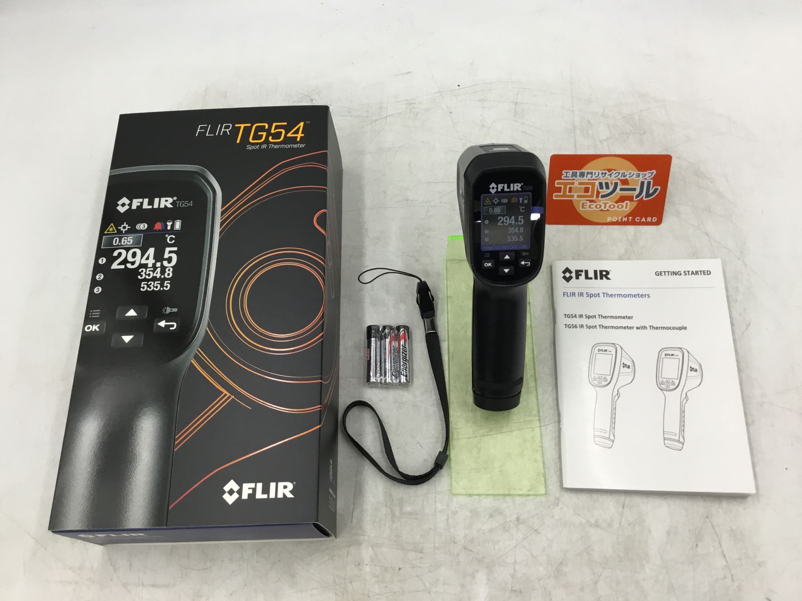 ♥ FLIR|フリアー 非接触式スポット放射温度計 TG54 ITRANRRE7EFK エコツール半田店 M02