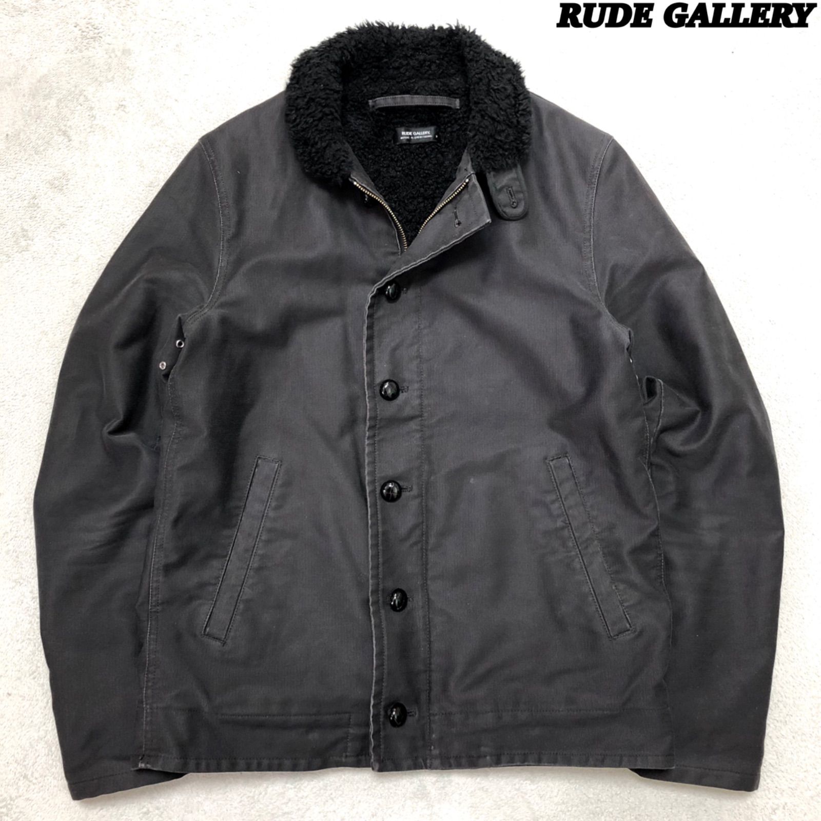 RUDE GALLERY デッキジャケット RUDE GALLERY N-1 デッキジャケット ミリタリージャケット ボア