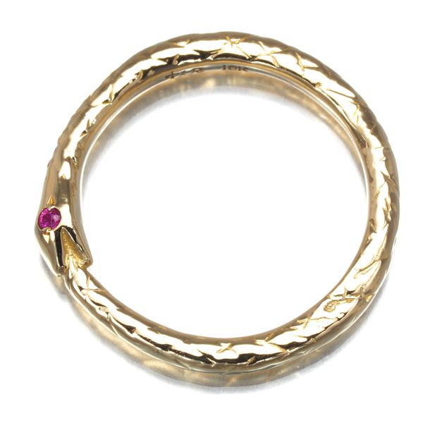 ローリーロドキン リング ルビー ダイヤ ダイヤモンド スネーク  