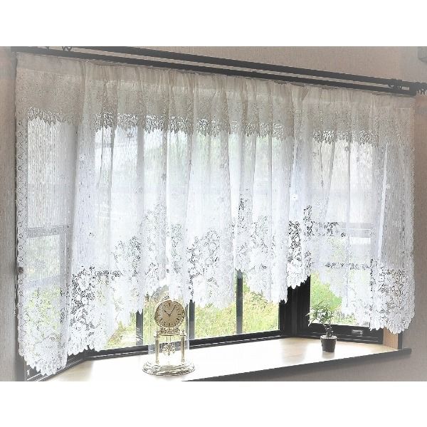 オーダー》出窓カーテン ジョゼット（L-0407）生地サンプル｜カーテン