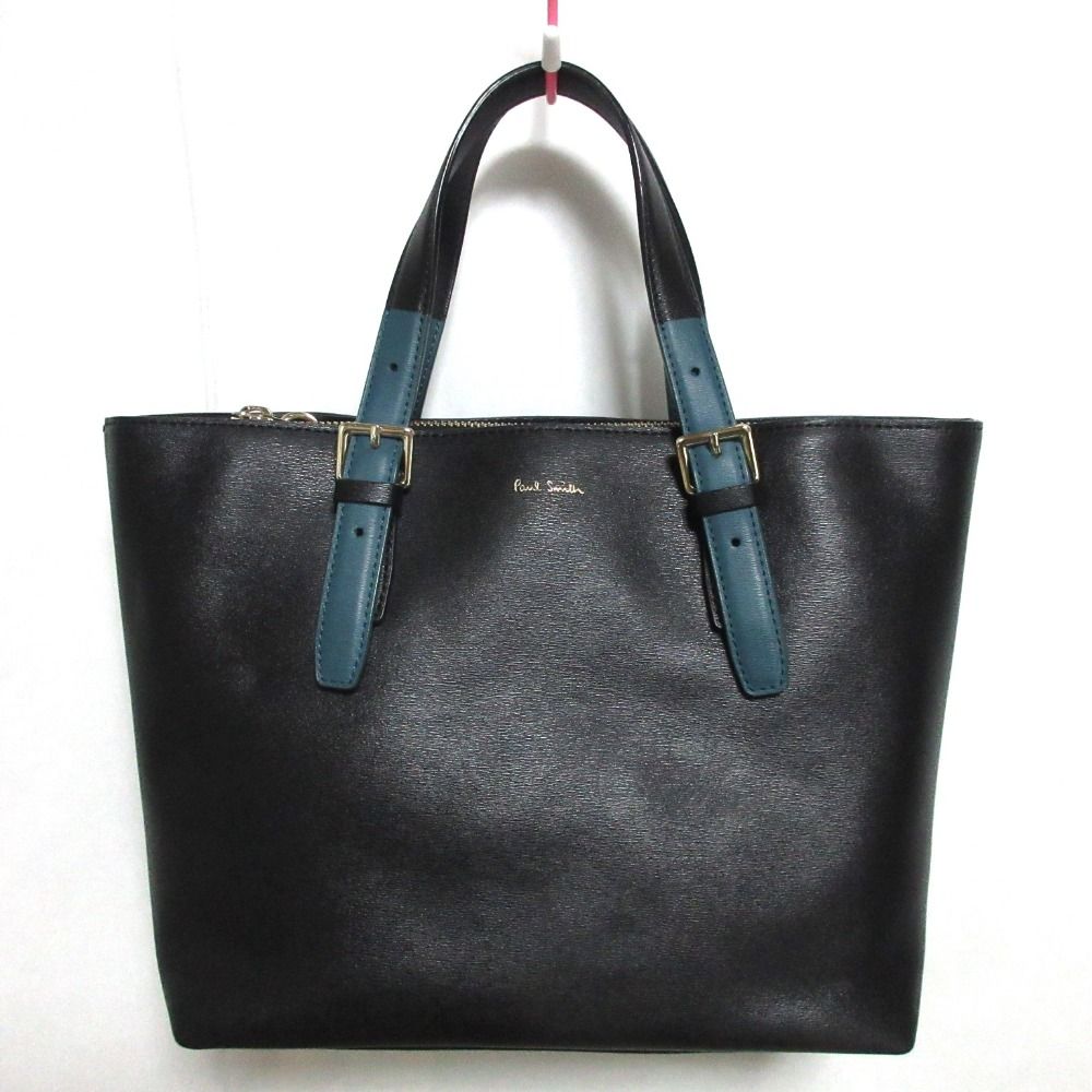 美品 Paul Smith ポールスミス レザー 2WAY トートバッグ ショルダーバッグ ビジネスバッグ ブラック メンズ 古着 中古 USED