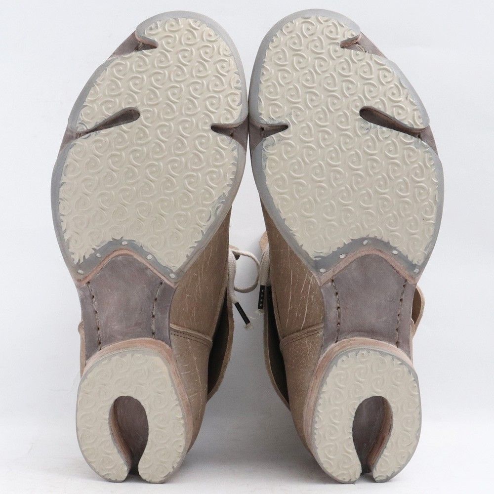 27cm相当 DEVOA Ankle Shoes KUDU Leather サイズ42 ホワイトグレー 