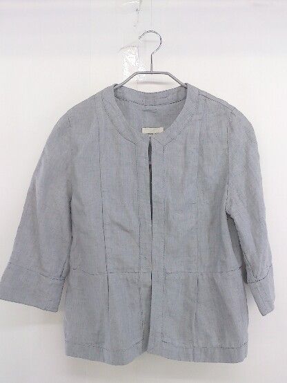 NOMBRE IMPAIR ノンブルアンペール 100%リネンジャケット 新品 ◇ NOMBRE IMPAIR ノンブルアンペール リネン100% 七分袖