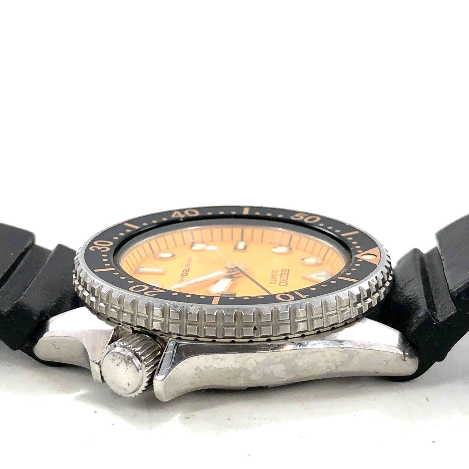 SEIKO セイコー ダイバー 150m 6458-600A SS/革 QZ デイデイト 