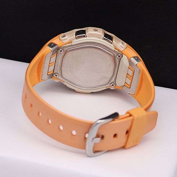 カシオ 腕時計 Baby-G BGT-2500 電波ソーラー オレンジ USED - 腕時計
