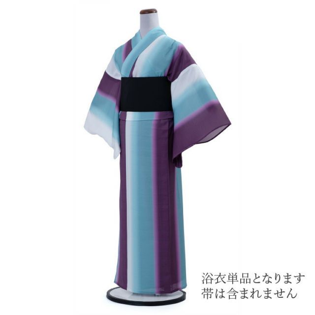 撫松庵 浴衣ぼかし絽 ムラサキ セオ アルファ 浴衣 レディース