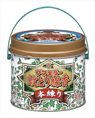 まとめ買い-24点セット フマキラー 蚊とり線香本練り 30巻缶入 フマキラー 殺虫剤 ハエ 蚊