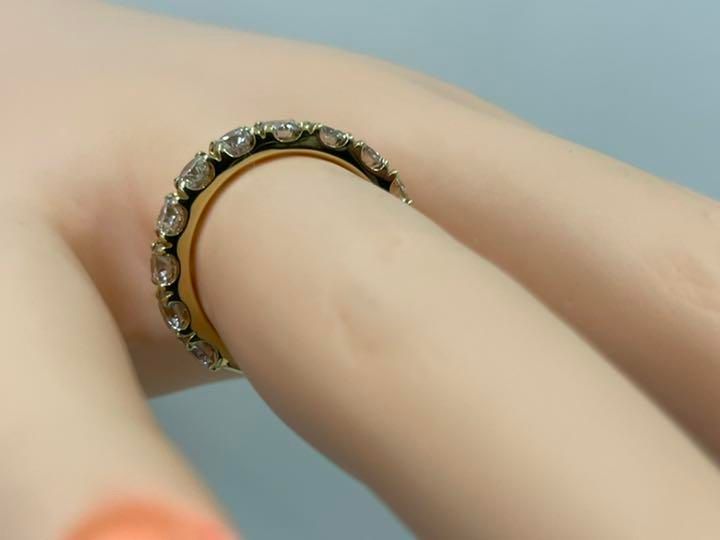 K18ダイヤ一文字2.0ctリング - メルカリ