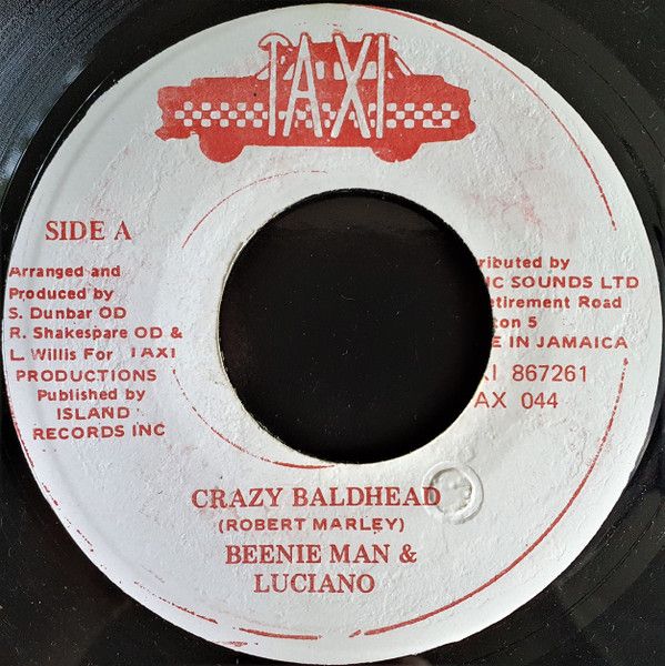 ジャマイカ7” Beenie Man / Luciano Crazy Baldhead TAX044 Taxi