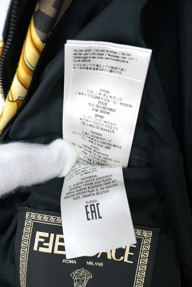 FENDACE ボンバージャケット ブルゾン 美品 FENDACE フェンダーチェ FENDIフェンディ by Versace