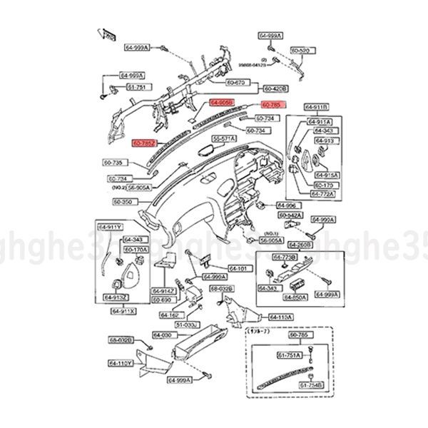 マツダ 純正 RX-7 FD3S デフロスター ノズル グリル セット サバンナ RX-7 rx7 rx-7 fd3s 検 フロント レストア エンジン ホイール タイヤ T497 FFCRYSTALESIA_COM