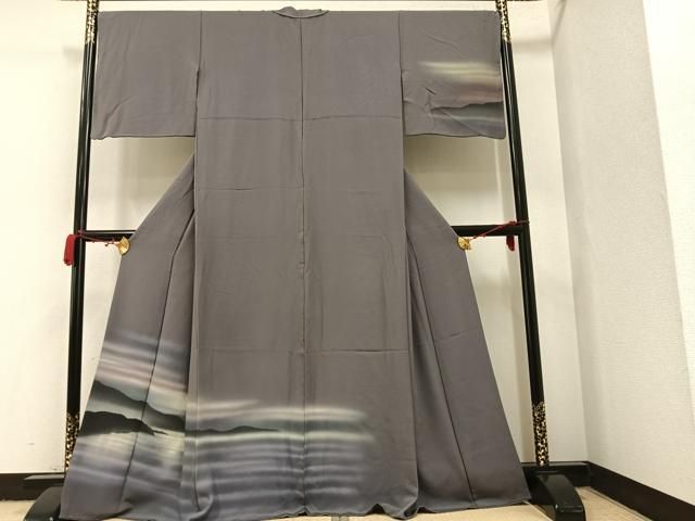平和屋着物●訪問着 鳥 暈し染め 正絹 AAAW4470ph
