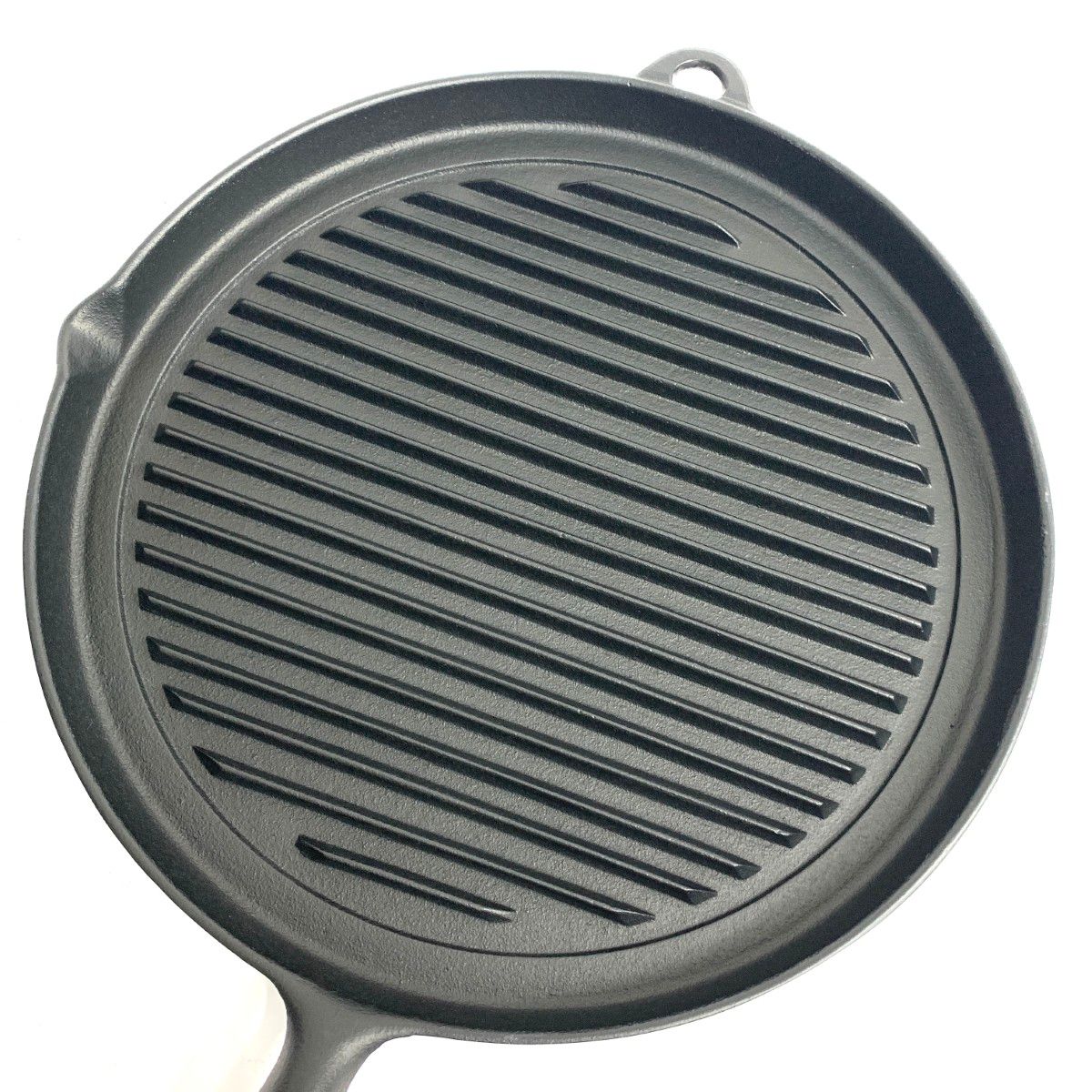 岩鋳 IWACHU 南部鉄器グリルパン 丸型 木柄付