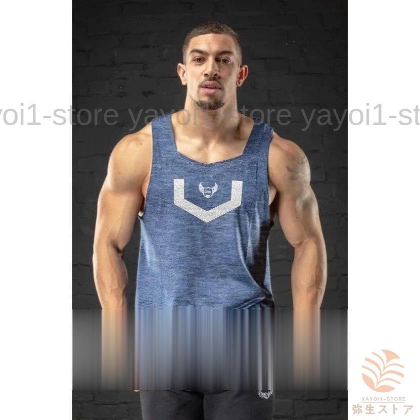3color ノースリーブ タンクトップ メンズ フィットネスウェア Tシャツ ベスト カジュアル トレーニングウェア スポーツウエア ジョギング ジム 男性 吸汗速乾