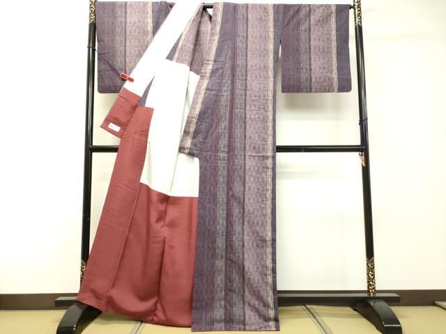 平和屋着物○上質な紬 間道 背抜き仕立て 正絹 逸品 DAAV1412tw