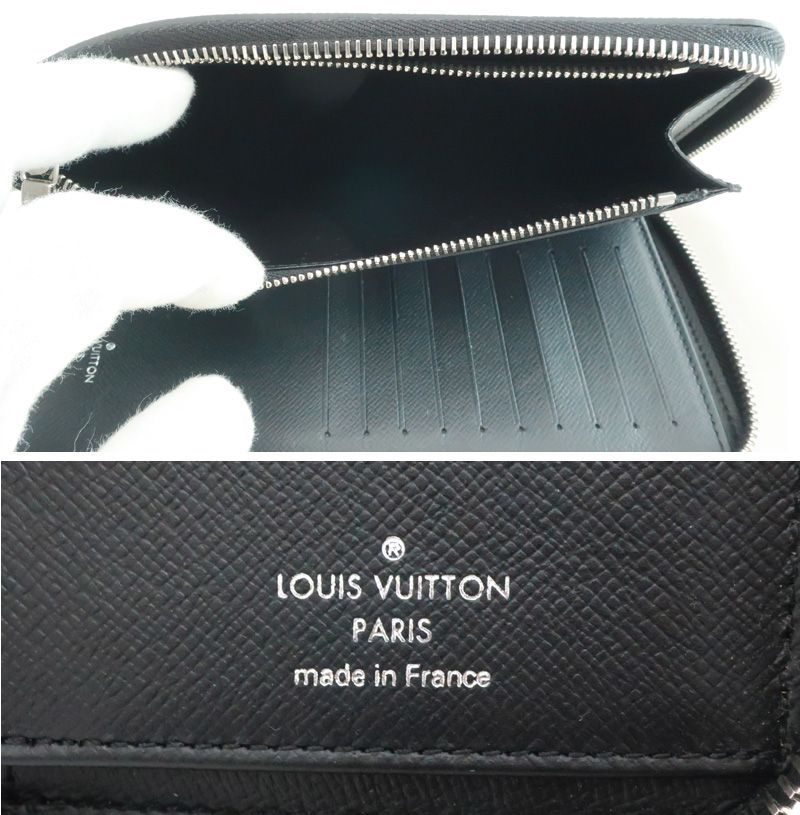 極美品 LOUIS VUITTON ルイヴィトン RFID タイガ ジッピーウォレット