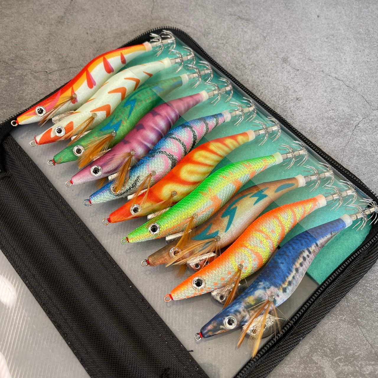 エギセット エギケース付き エギ30個 エギセット シマノエギケース付き