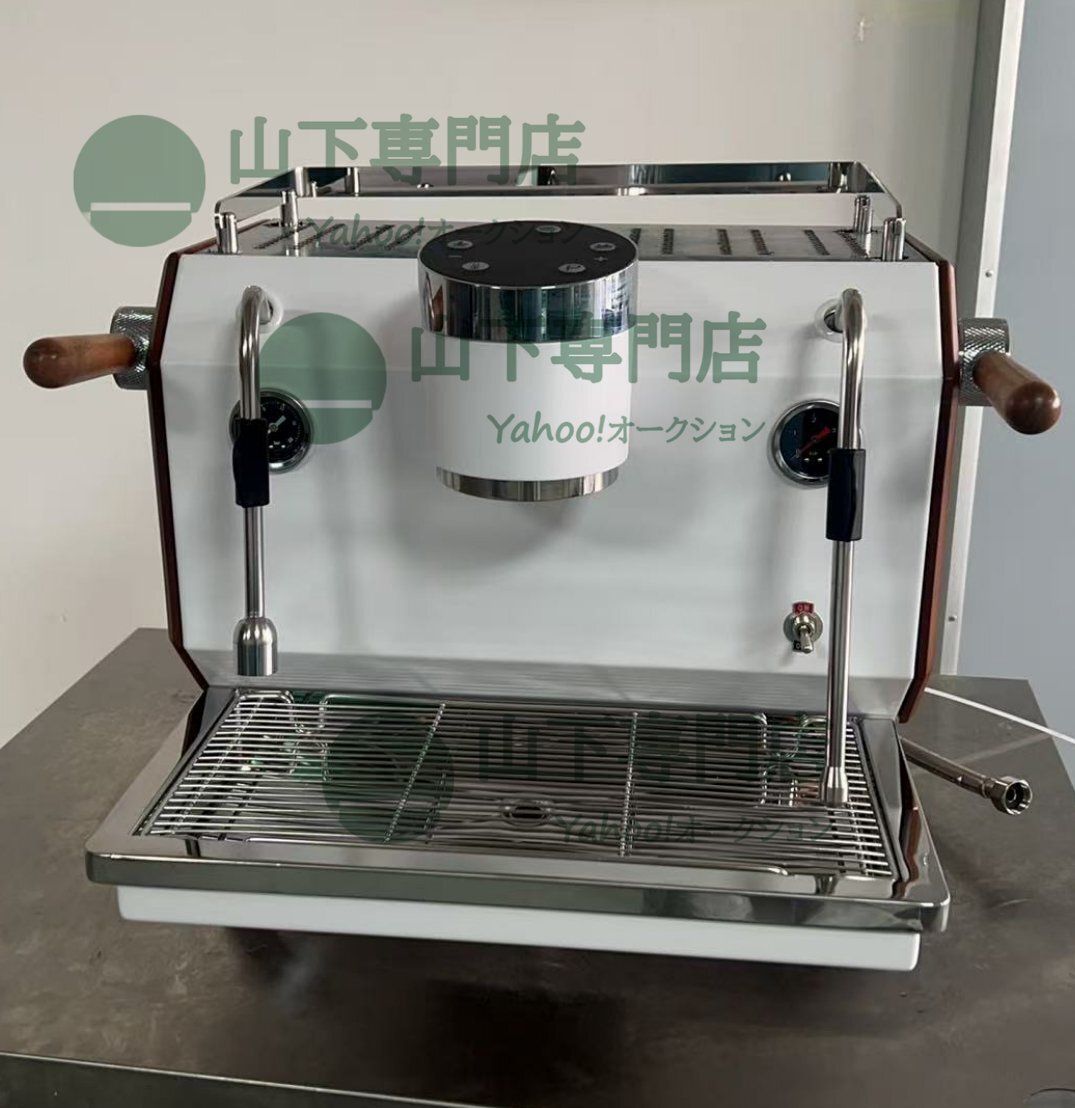 業務用 セミオートエスプレッソマシン デュアルボイラーシステム ホワイト 単相 2 0０V の安心の1年保証付