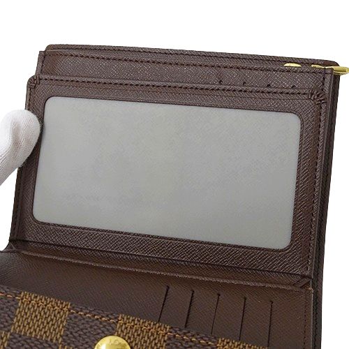 ルイヴィトン ダミエ ポルトフォイユ・アレクサンドラ 三つ折り財布 箱
