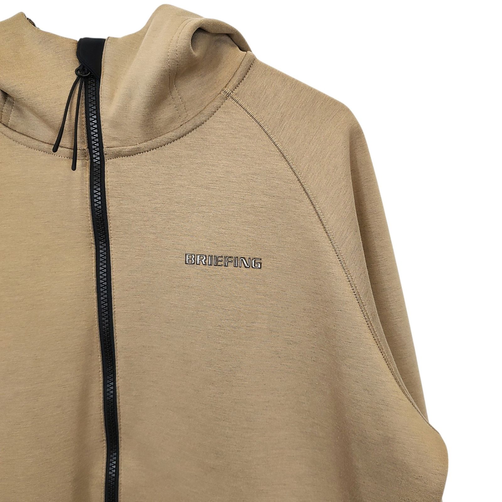 ブリーフィング WARM 3D LOGO PARKA ベージュ M BRIEFING GOLF