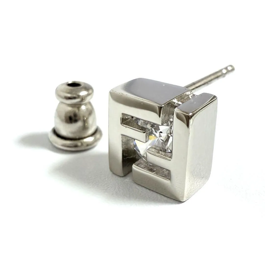 FENDI シルバー ピアス(片耳用) FENDI】【片耳】ズッカ柄 シルバーピアス - メルカリ