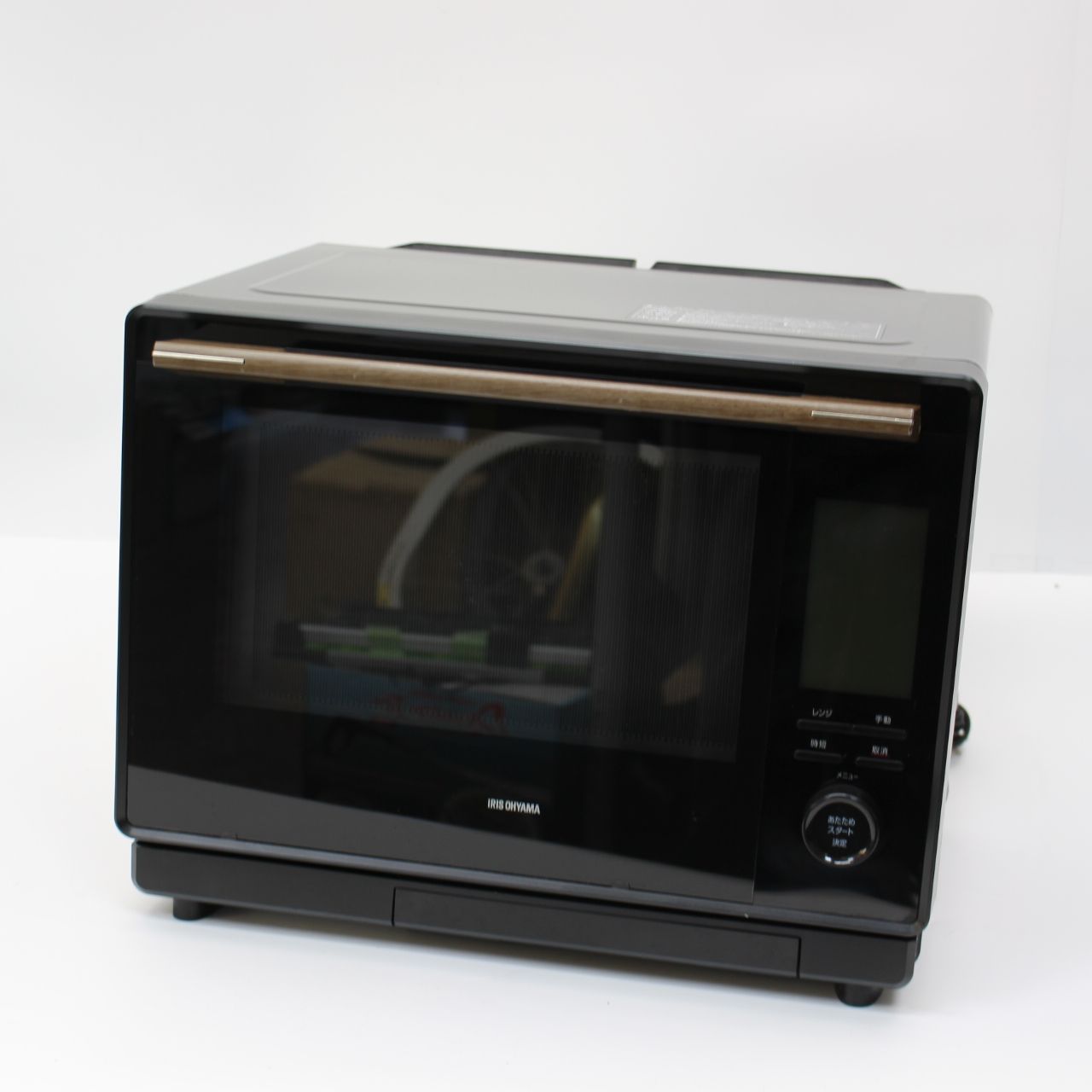 IS215)スチームオーブンレンジ アイリスオーヤマ 30L MS-F3002-B 2022年製