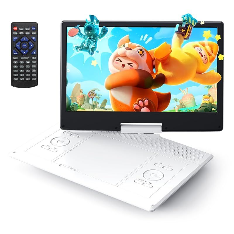 12.6型 ポータブルdvdプレーヤー CPRM対応 Hi-Fiスピーカー搭載 中古