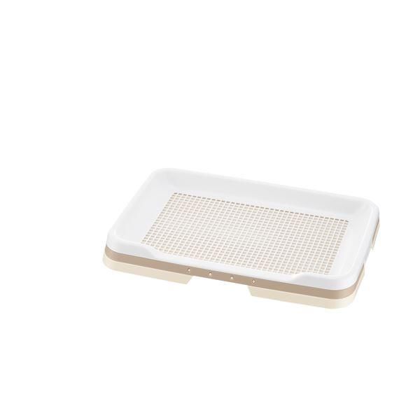 まとめ お掃除簡単ステップトレー レギュラー アイボリー ペット用品 ×2セット