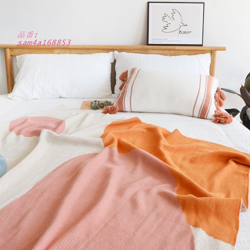 緊急大幅値下げ！ コットン エアコンカーペット毛布ソファカーペットオフィス昼寝カーペットホテル毛布 am4a168853