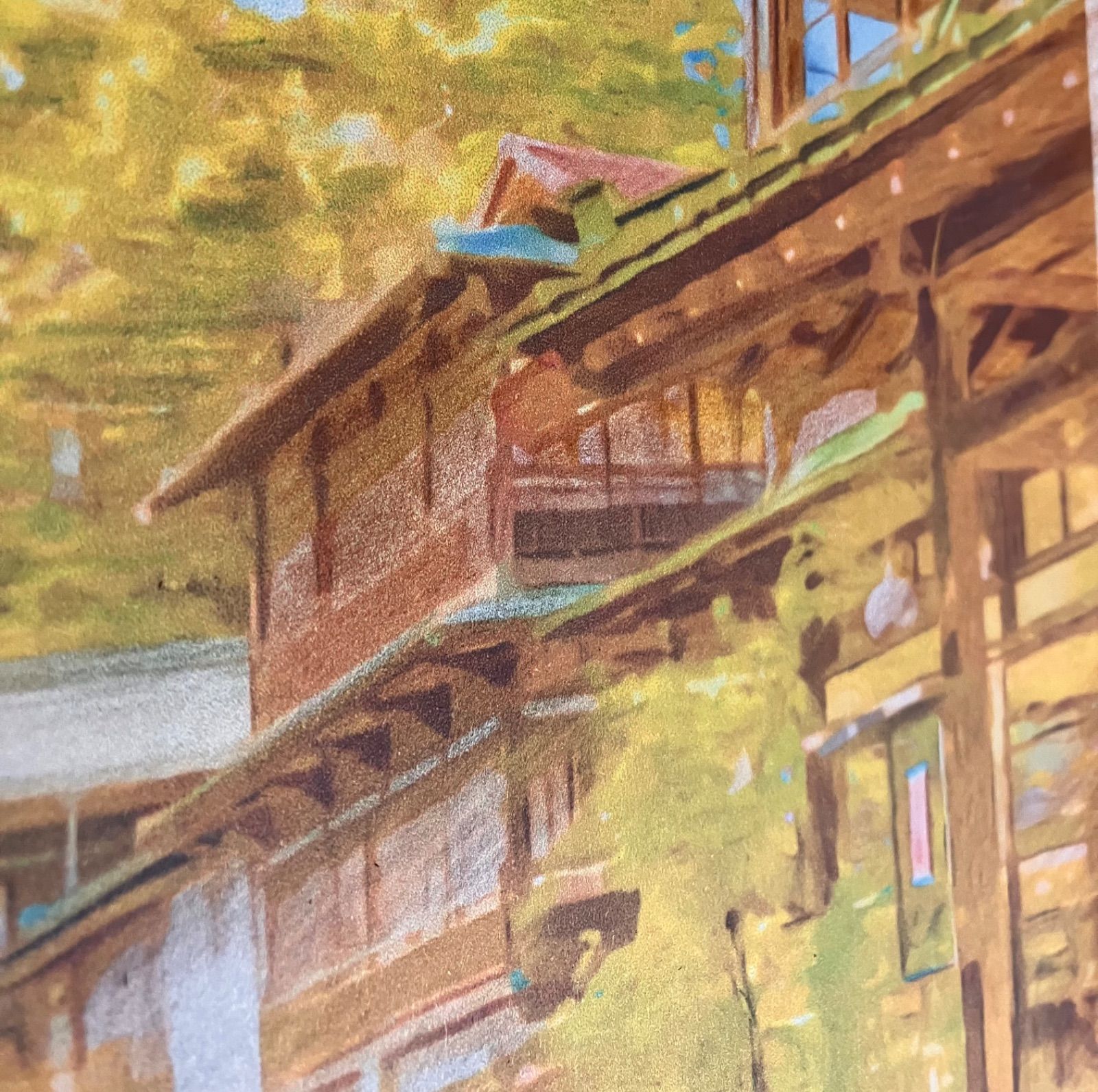 ジブリアート⑩千と千尋の神隠しより「四万の杜（しまのもり）積善館