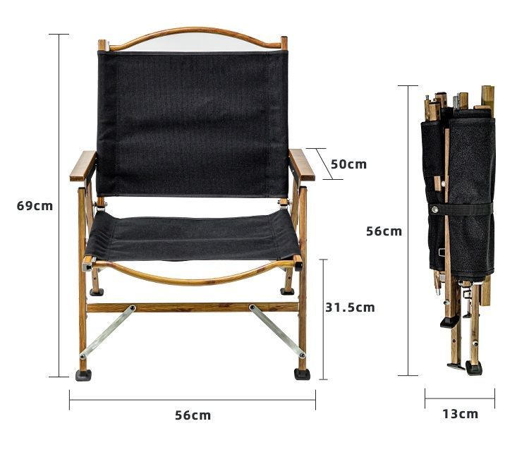 Simpleme フォールディング コットン アームウッド ショップ ローチェア