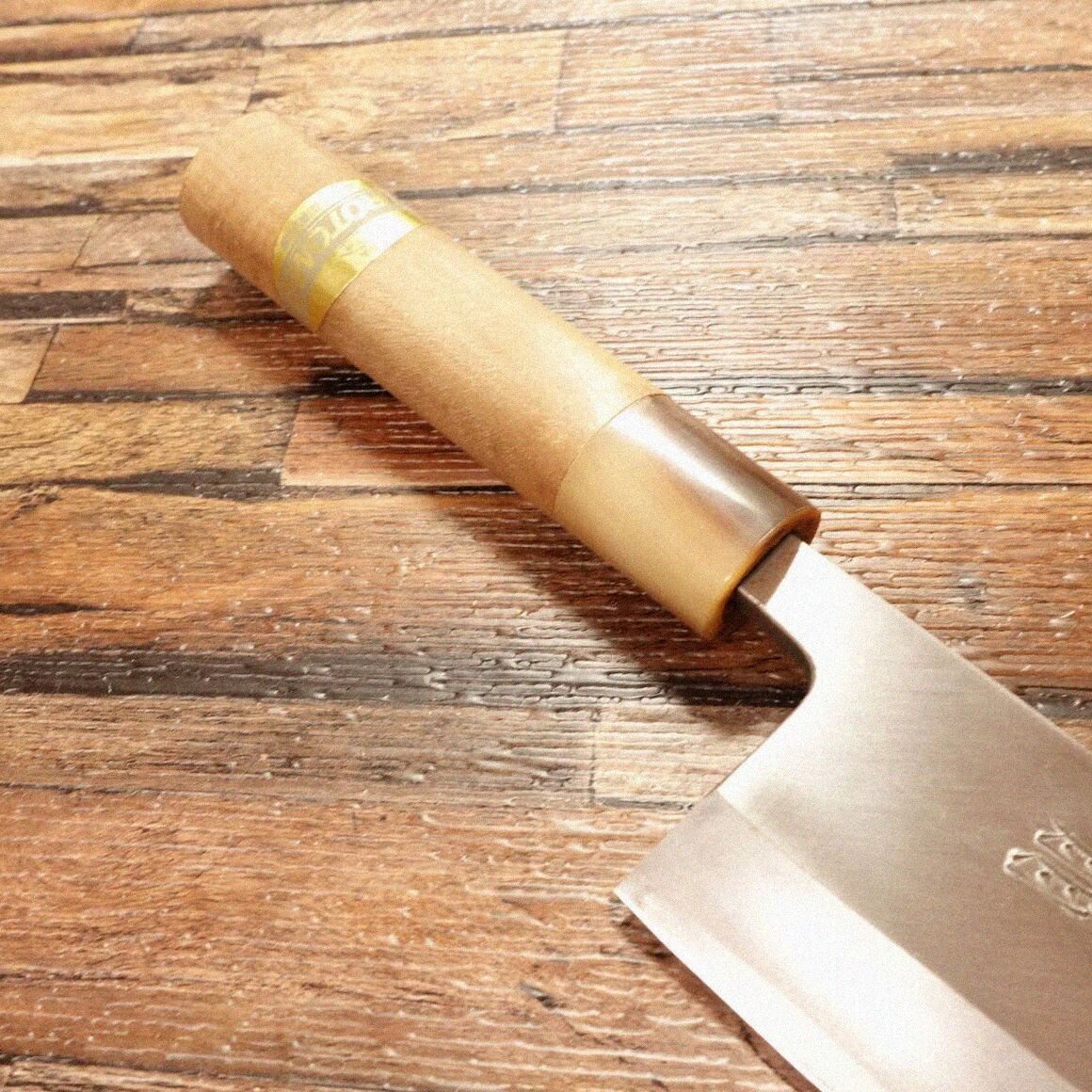 【経年保管品】三条　廣朋　HIROTOMO 出刃包丁　角型黒打包丁 経年保管品】三条 廣朋 HIROTOMO 出刃包丁 角型黒打包丁 【公式通販】