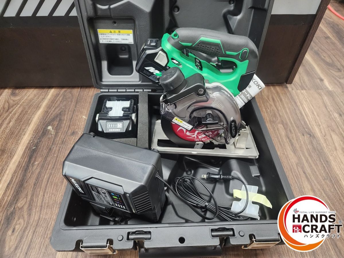 ♭ ♥ HiKOKI 125mmコードレスチップソーカッタ CD3605DA XP バッテリ2個 充電器 熊本けやき通り店 PSEマークあり