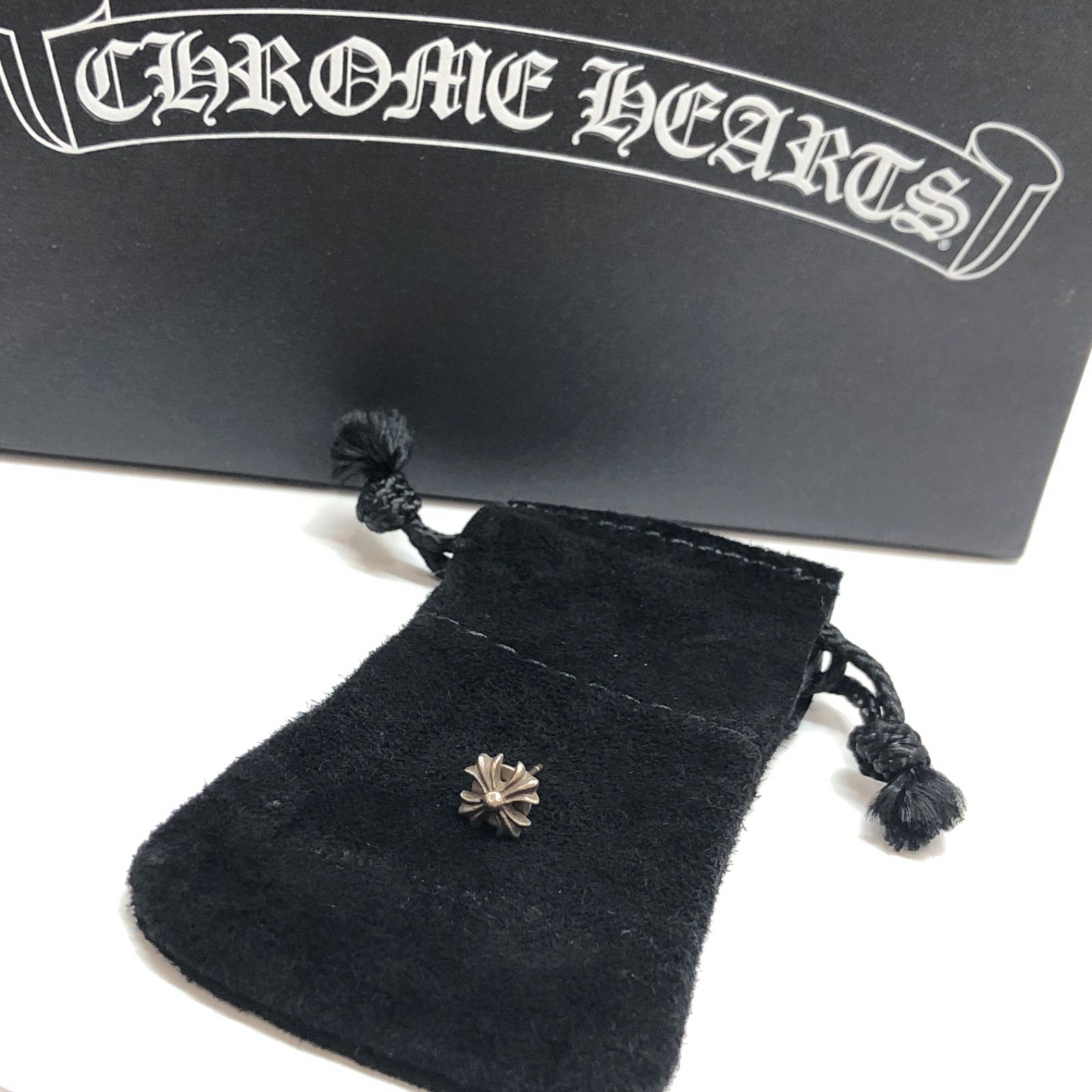 CHROME HEARTS クロムハーツ STUD No2 CH クロス プラス スタッド ピアス シルバー 925