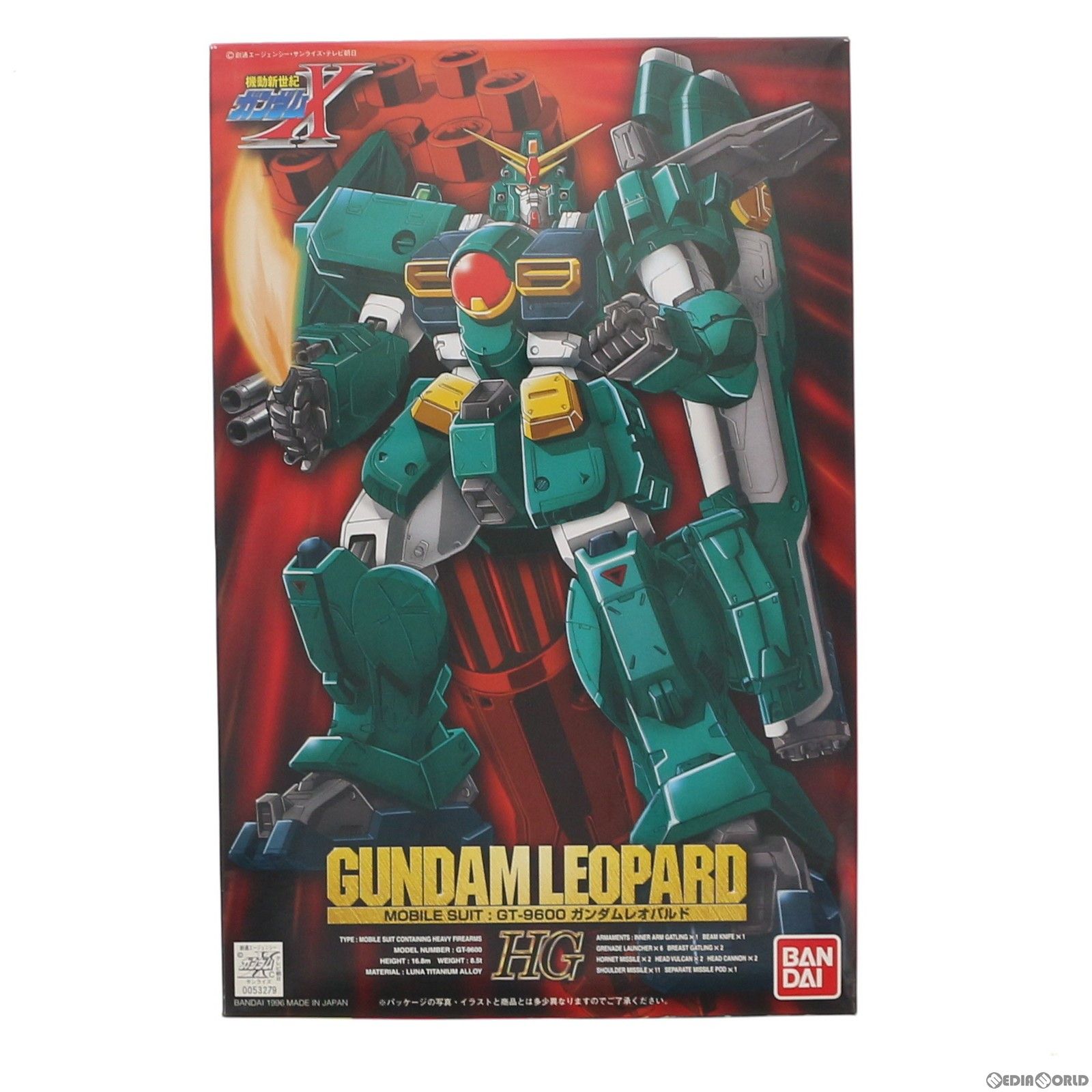 BANDAI - HG 1/100 GT-9600-D ガンダムレオパルドD 機動新世紀ガンダムX プラモデル バンダイ HG 1/100 GT-9600-D ガンダムレオパルドD（デストロイ） 機動新