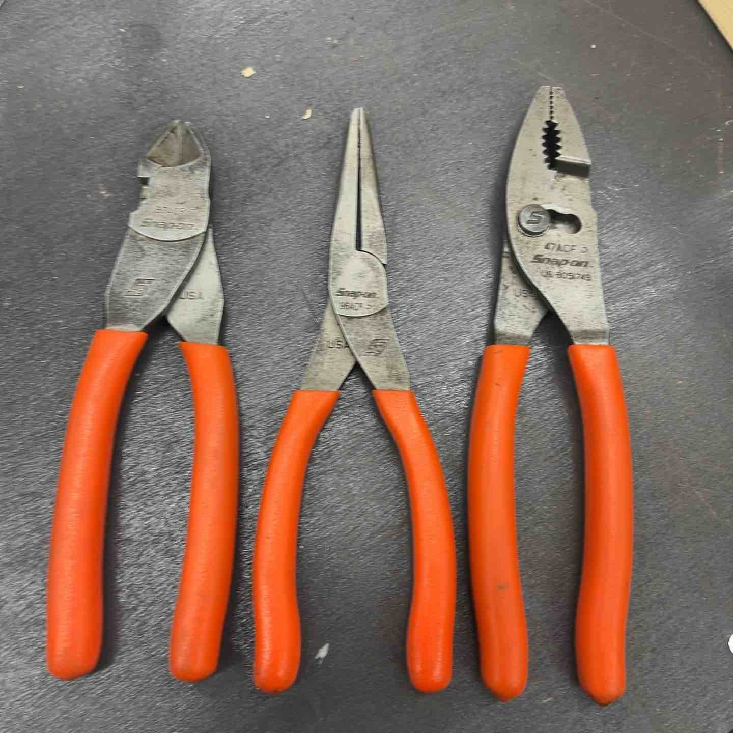 スナップオン Snap-on コンビネーションスリップジョイントプライヤー 47ACF ニードルノーズプライヤー 96ACF ニッパ 87ACF 先端かけ有り 越谷店