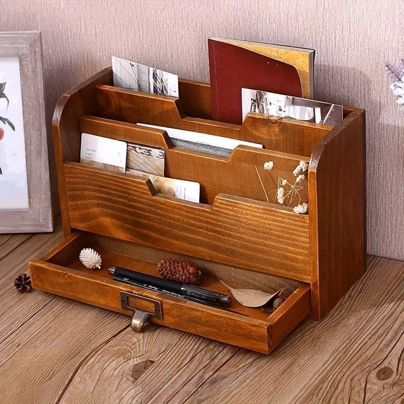 引き出し付きデスクトップ収納ボックス - デスクトップファイル