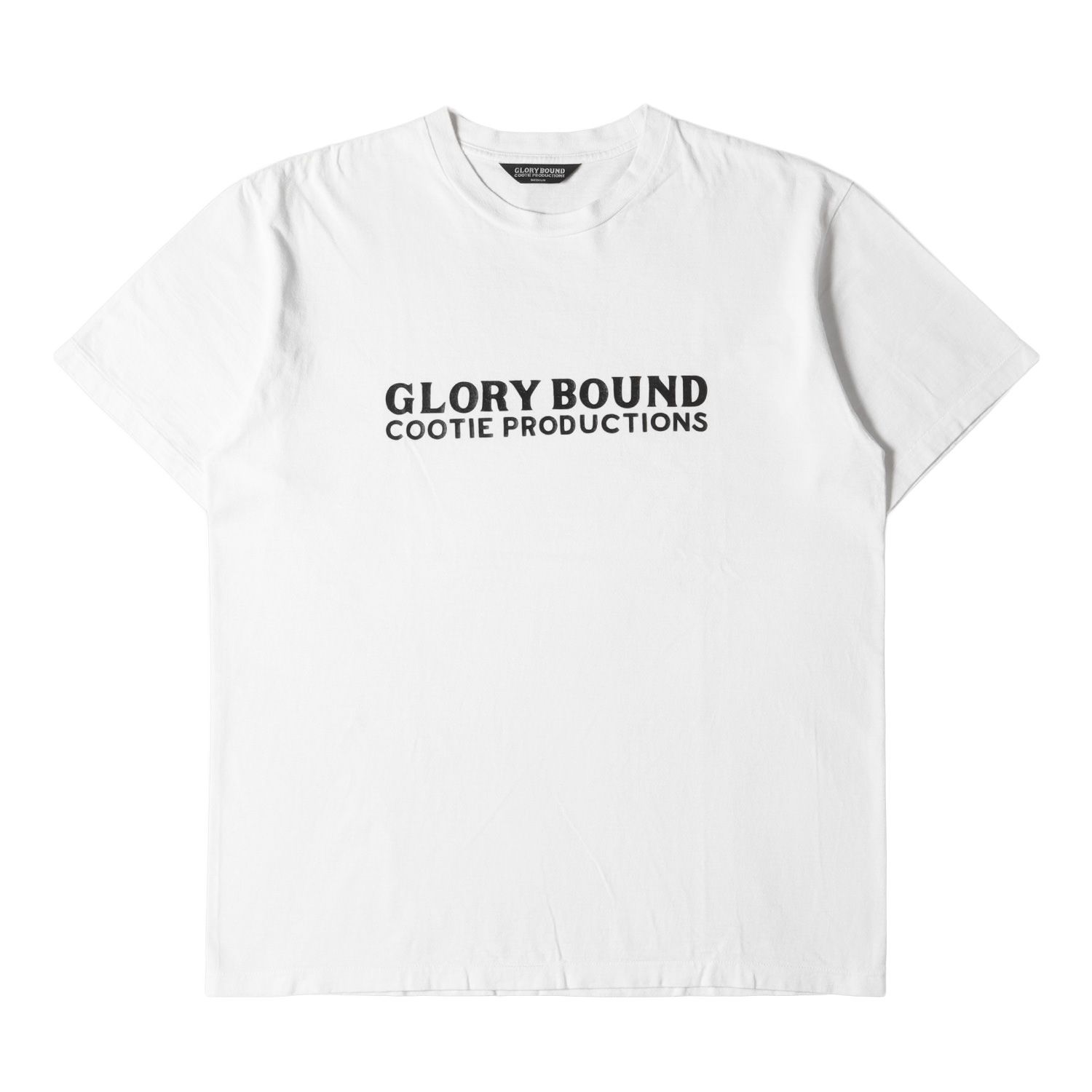 COOTIE クーティー Tシャツ サイズ:M ブランドロゴ クルーネックTシャツ ホワイト 白 トップス カットソー 半袖【メンズ】