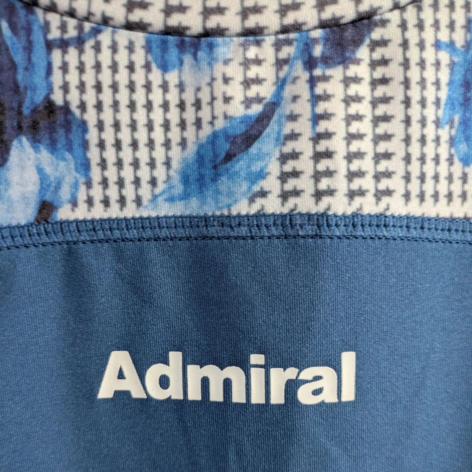 Admiral テニスウエアセット 青色 花柄 Admiral アドミラル テニス ウェア シャツ スコート 上下