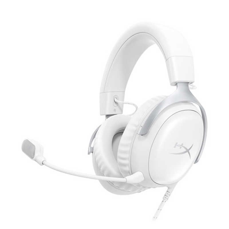 送料無料 ♥ 未開梱 HYPERX ゲーミングヘッドセット Cloud III 両耳 | ヘッドバンドタイプ ホワイト BS7C1AA