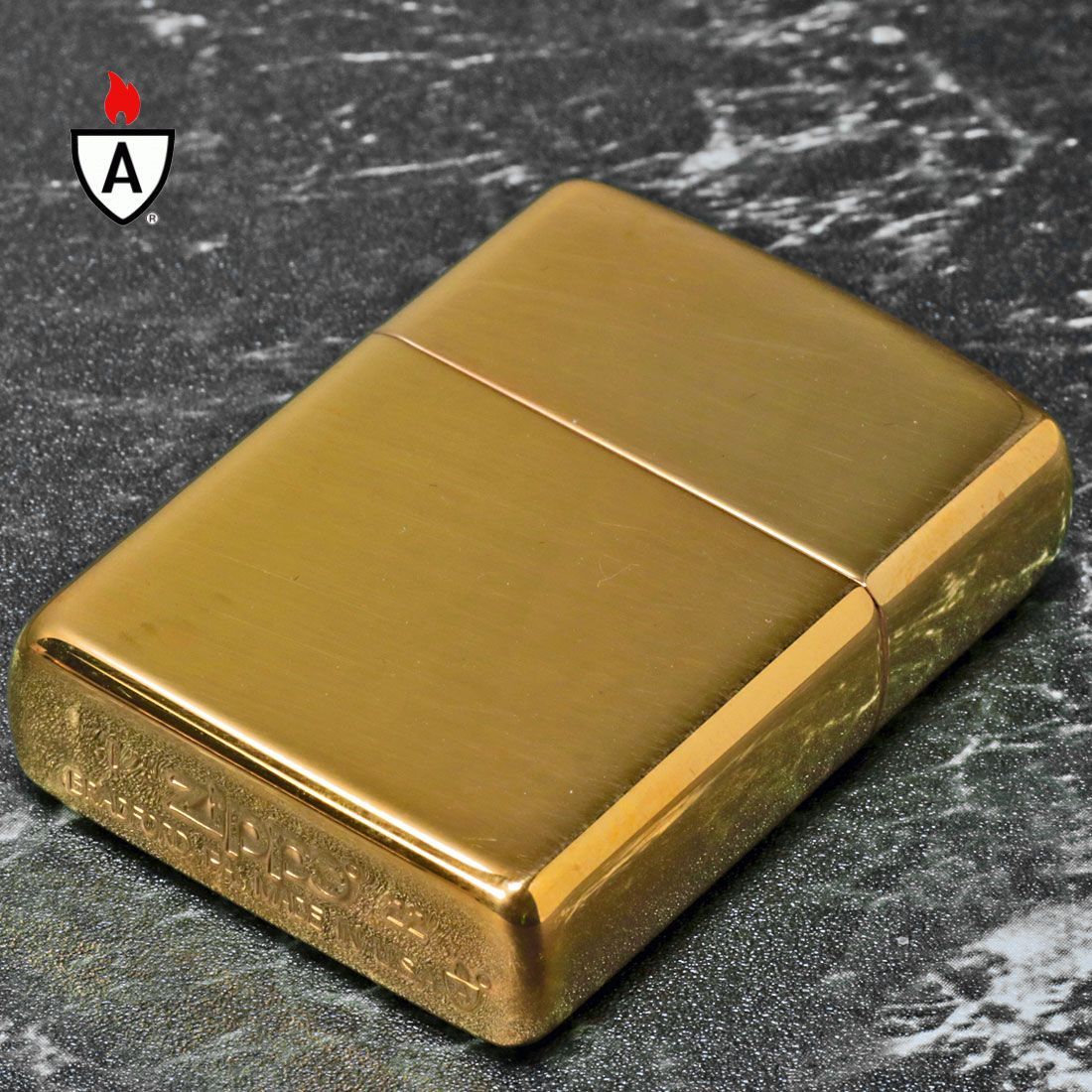 ジッポー ライター zippo 169真鍮無垢 ポリッシュ仕上げ ソリッドブラス アーマー ZIPPO lighter SOLID BRASS  ARMOR 根強い人気商品！ かっこいい メンズ ギフト プレゼント 送料無料 - メルカリ