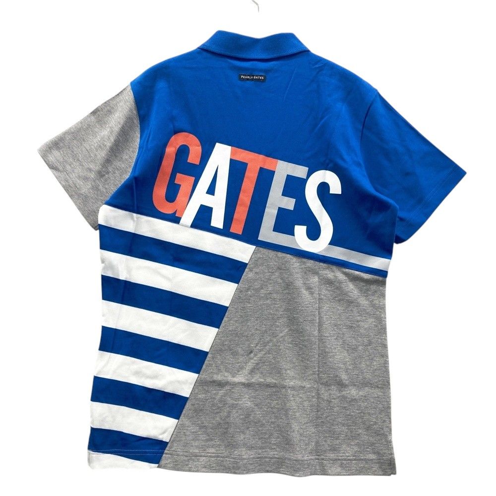 サイズ 4 PEARLY GATES パーリーゲイツ 053-2160409 半袖ポロシャツ ブルー系 240101531222 ゴルフウェア メンズ ストスト