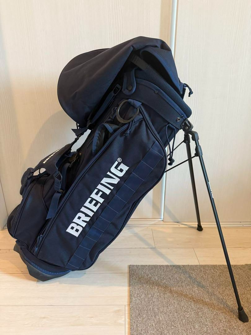 ミーBRIEFING ネイビー キャディバッグ スタンド式 ミーBRIEFING ネイビー キャディバッグ スタンド式 BRIEFING