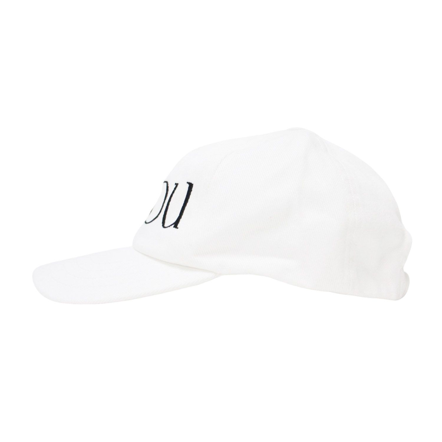 PATOU パトゥ キャップ | コットン パトゥ キャップ | 帽子 | ロゴ 刺繍 ギャザー | ホワイト系 ブラック 白黒 サイズ M | ブランド ファッション アイテム レディース