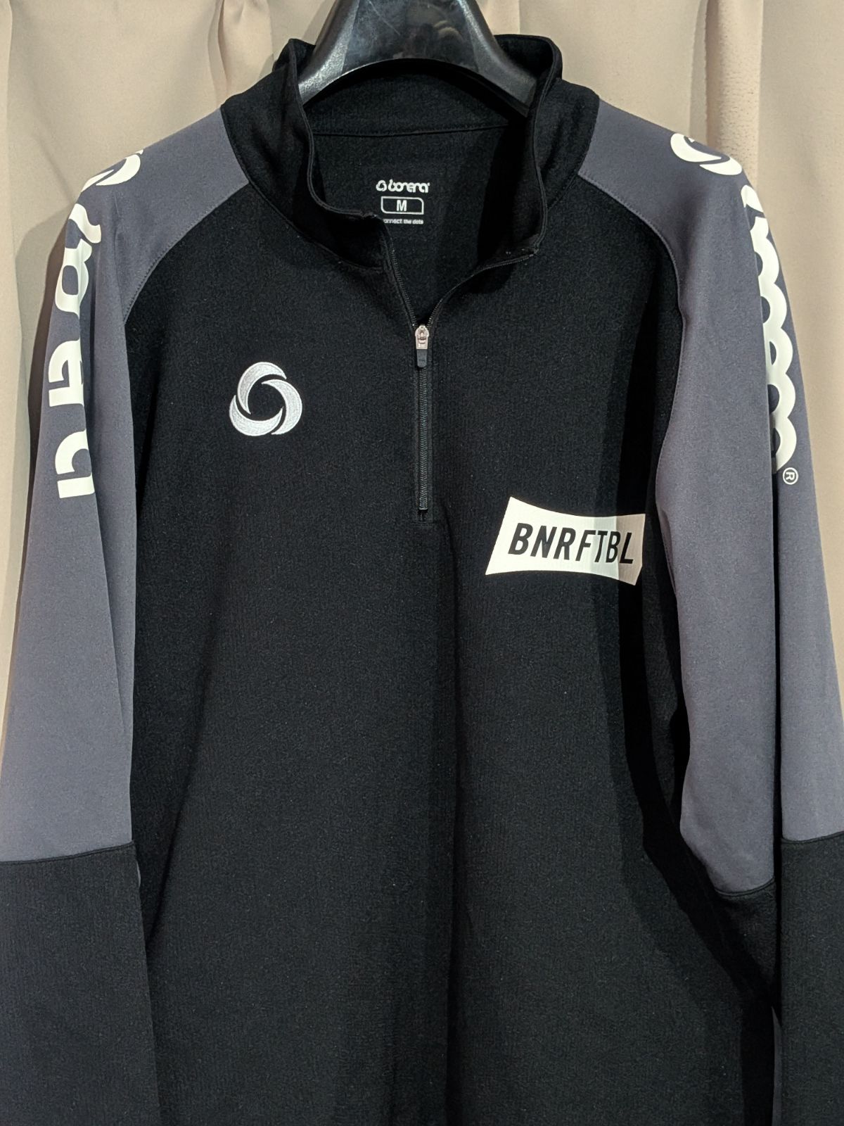 Bondra ボネーラ BNRFTBL ハーフジップ 長袖 トレーニングトップ M 黒