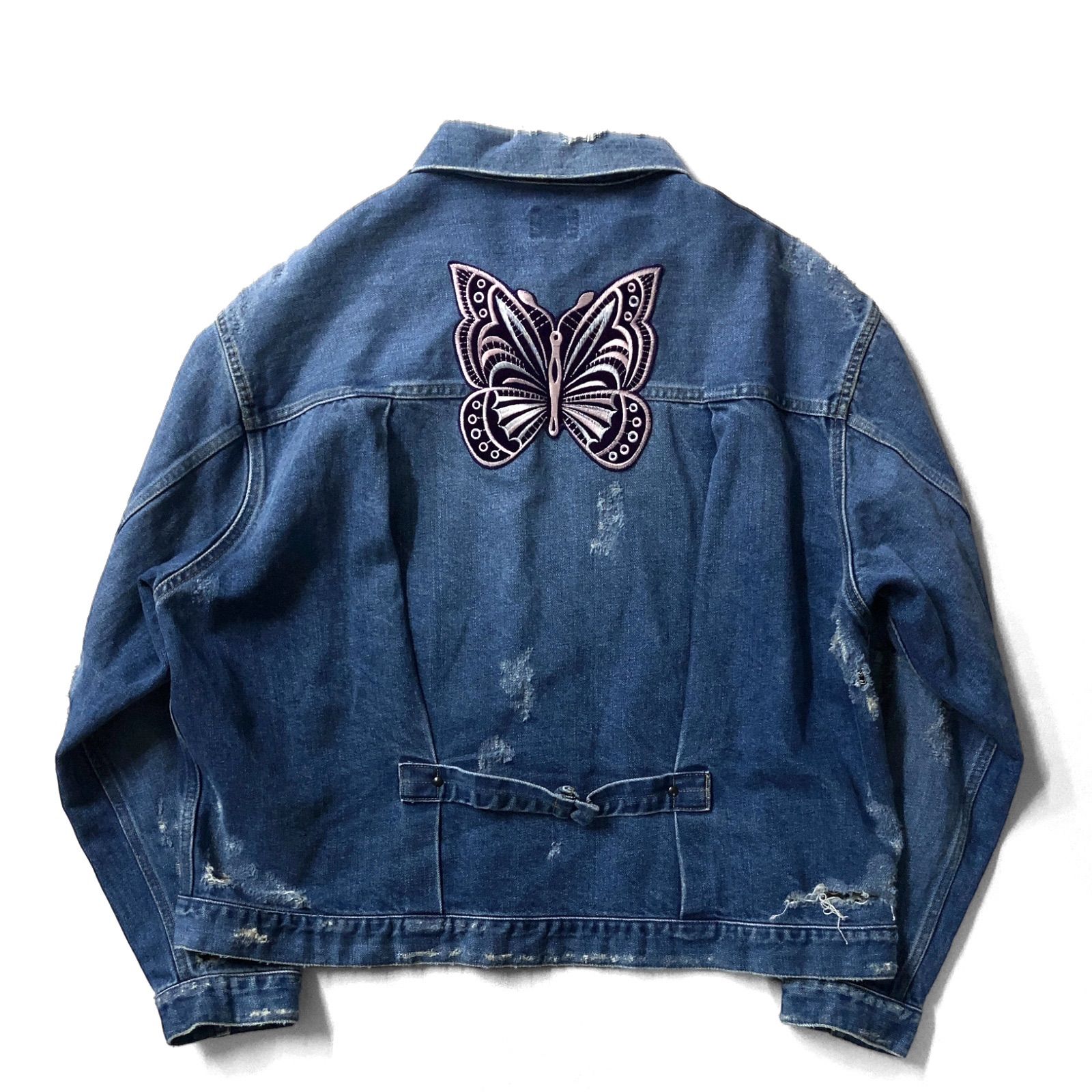 美品】Needles ニードルズ Papillon Patches Jean Jacket KP142 デニム