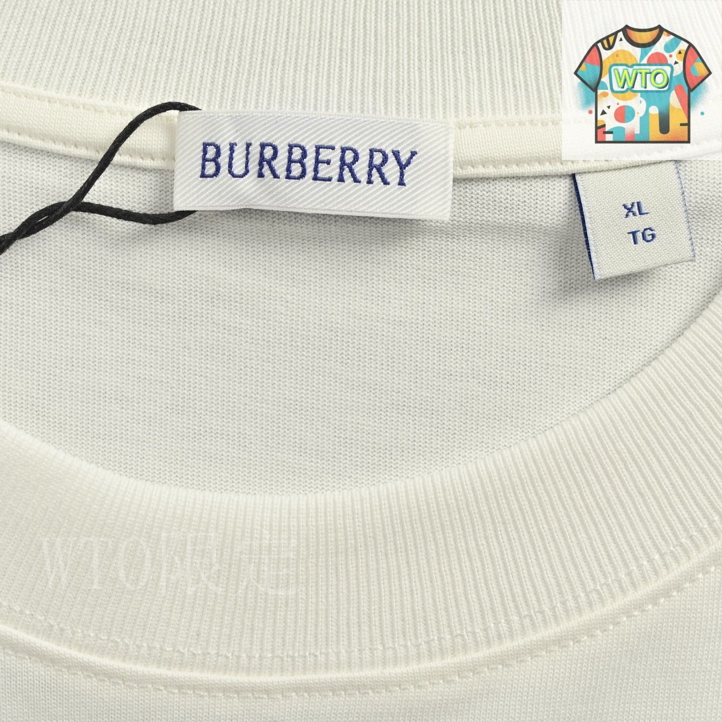 Tシャツ・カットソー Burberry Shirts 国内セール☆BURBERRYバーバリーJAYSON 刺繍ネック ロゴTシャツ
