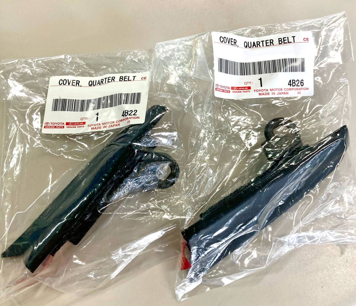 トヨタ純正 MR-S MRS ZZW30 クォータ クオーター ベルト モール エンド カバー 左右 Cover Quarter Belt Moulding RH-LH Set JDM